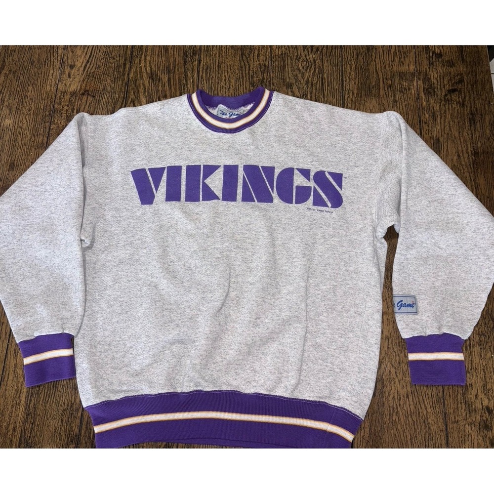 Vintage the game Minnesota Vikings crewneck sweater L
